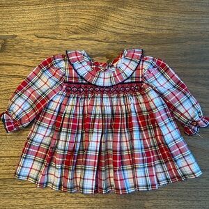 Shrimp & Grits Plaid Christmas Top